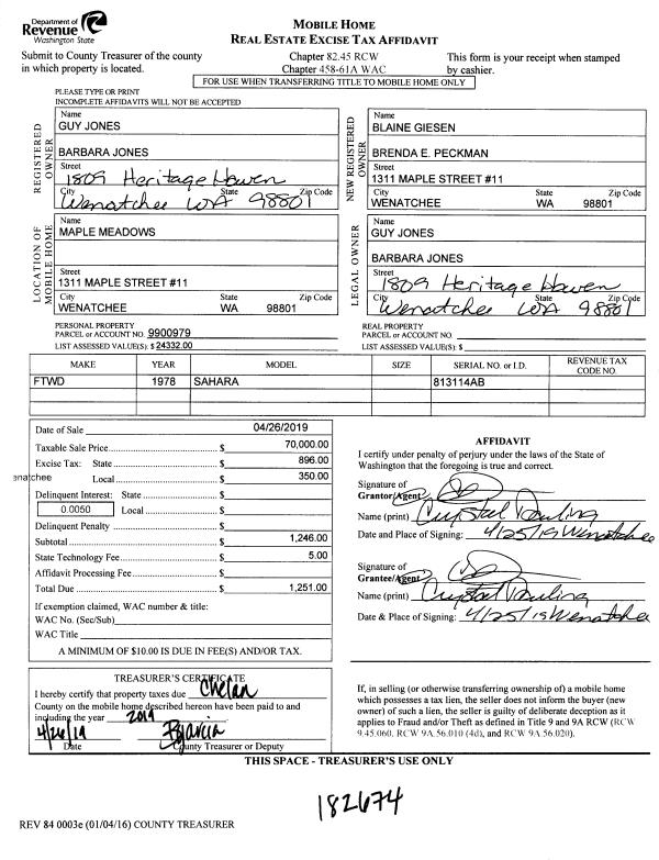 Chelan County Assessor Property Details 15 Goodman Gerald W And Maria